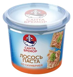 Паста САНТА БРЕМОР со скумбрией и лососем 140г
