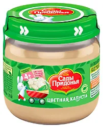 Пюре САДЫ ПРИДОНЬЯ цветная капуста ст/б 80г