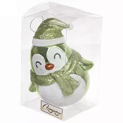 Елочная игрушка СЕРПАНТИН Милый пингвиненок зеленая