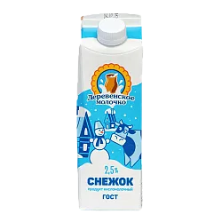 Снежок ДЕРЕВЕНСКОЕ МОЛОЧКО бзмж 2.5% 450г