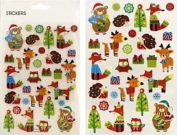 Набор наклеек Праздничный 14*25см арт.P123