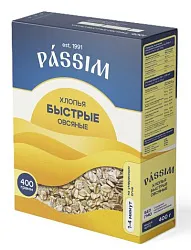 Овсяные хлопья ПАССИМ карт/уп 400г