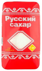 Сахар РУССКИЙ Фасованный пакет м/у 1кг