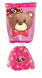 Фигурка шоколадная МОК-МОК Мишка с клубничным печеньем 24г