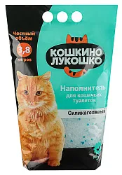Наполнитель для туалета КОШКИНО ЛУКОШКО Силикагель 3.8л