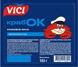 Крабовое мясо ВИЧИ Крабок с/м 180г