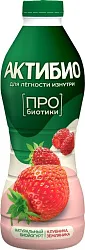 Биойогурт АКТИБИО клубника земляника бзмж 1.5% 870г