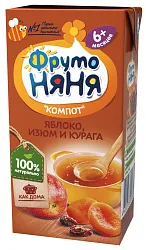 Компот ФРУТОНЯНЯ из сухофруктов 0.2л