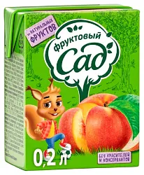 Сок ФРУКТОВЫЙ САД персик яблоко 0.2л