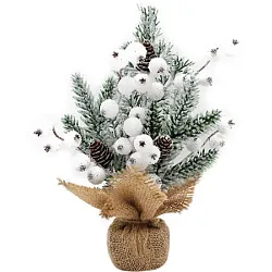 Букет хвойный декоративный ТАМ ТАМ Зимний заснеженный с ягодами и шишками арт.03PZ02