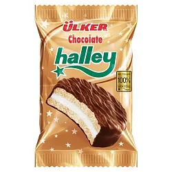 Печенье УЛЬКЕР Хэлли сэндвич в молочном шоколаде 28г