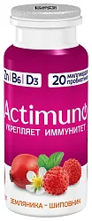 Кисломолочный напиток АКТИМУНО земляника шиповник бзмж 1.5% 95г