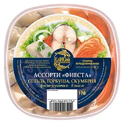 Ассорти ЕЛИСЕЙ Фиеста в масле 170г