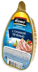 Паштет ХАМЕ с  гусиной печенью л/у 105г