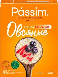 Овсяные хлопья ПАССИМ карт/уп 400г