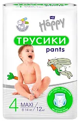 Подгузники БЕЛЛА ХЭППИ Классик макси 8-14кг 12шт