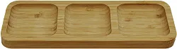 Менажница Д20*9.5*1.5см бамбук 3 отделения арт.35717-18