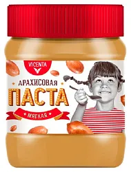 Паста ВИСЕНТА арахисовая мягкая пл/б 250г