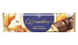 Шоколад ВДОХНОВЕНИЕ темный с начинкой груша и миндаль 41г