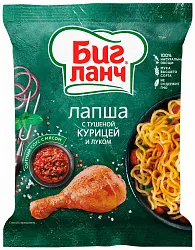 Лапша б/п КУХНЯ БЕЗ ГРАНИЦ с курицей и луком 75г
