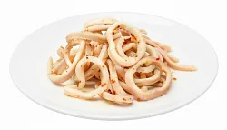 Закуска из кальмаров в лимонном соусе