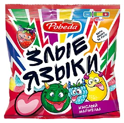 Жевательный мармелад ПОБЕДА ВКУСА Злые языки 150г