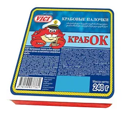 Крабовые палочки ВИЧИ Крабок с/м 240г