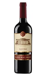 Вино НАШЕ НАСЛЕДИЕ Мерло красное п/сух 10-12% ст/б 0.75л