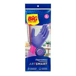 Перчатки латексные БИГ СИТИ АртСмарт L