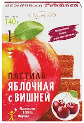 Пастила ПАЛЬМИРА яблочная с вишней 140г