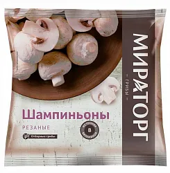 Шампиньоны МИРАТОРГ резаные с/м 400г