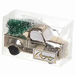 Елочная игрушка СЕРПАНТИН Новогодний экспресс шампань