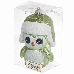 Елочная игрушка СЕРПАНТИН Новогодний пингвин зеленый