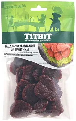 Лакомство для собак ТИТБИТ Медальоны мясные из телятины 80г