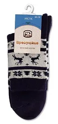 Носки женские БРЕСТСКИЕ Арктик синие махра р.23 арт.1408