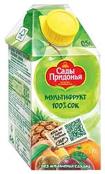 Сок САДЫ ПРИДОНЬЯ мультифруктовый т/пак 0.5л