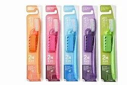 Зубная щетка МИСОРАНГ Ванг Та с колпачком и держателем средняя кристалл 1шт