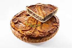 Пирог печеный с мясом и рисом 1000г