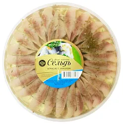 Сельдь РИФ филе-кусочки с укропом в масле 180г