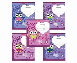 Тетрадь ЭРИХ КРАУЗЕ Совята клетка 12л