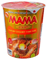 Лапша б/п МАМА кремовый том ям стакан 70г