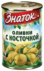 Оливки ЗНАТОК с косточкой ж/б 280г