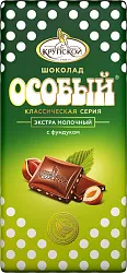 Шоколад ФАБРИКА им.КРУПСКОЙ Особый экстрамолочный с фундуком 85г