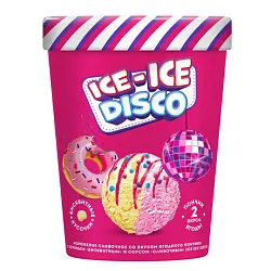 Мороженое АЙС-АЙС ДИСКО Пинта со вкусом ягодного пончика бзмж 260г