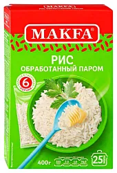 Рис МАКФА обработанный паром карт/уп 5*80г