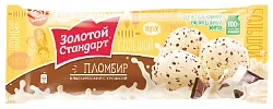 Мороженое ЗОЛОТОЙ СТАНДАРТ Пломбир классический с шоколадной крошкой бзмж 400г