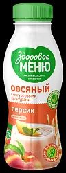 Овсяный продукт ЗДОРОВОЕ МЕНЮ с персиком 250мл