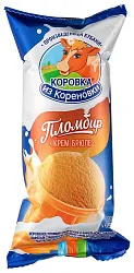 Мороженое КОРОВКА ИЗ КОРЕНОВКИ Пломбир крем-брюле бзмж стакан 100г