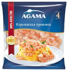 Креветки АГАМА Королевские для пасты в/м 300г