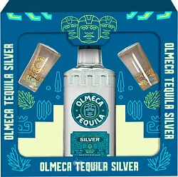 Текила ОЛЬМЕКА Сильвер 35% ПК 0.7л+2 шота